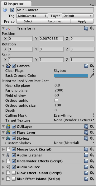 Unity3D基础教程1:界面学习