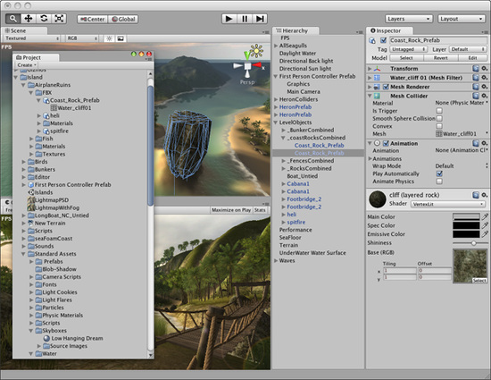 Unity3D基础教程1:界面学习
