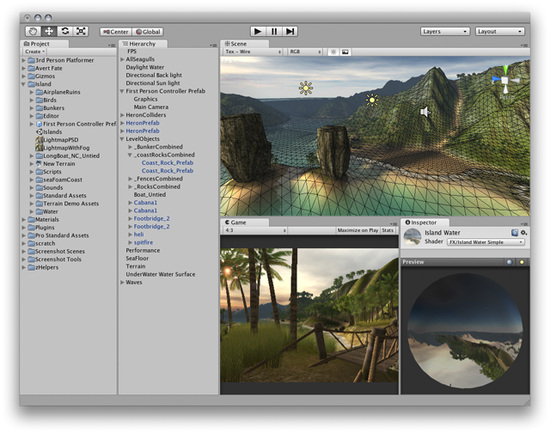 Unity3D基础教程1:界面学习