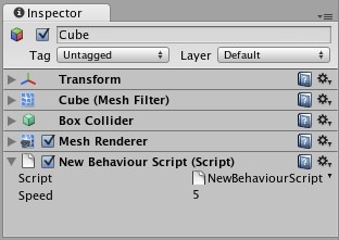 Unity3D基础教程3-7:使用脚本(Using Scripts)