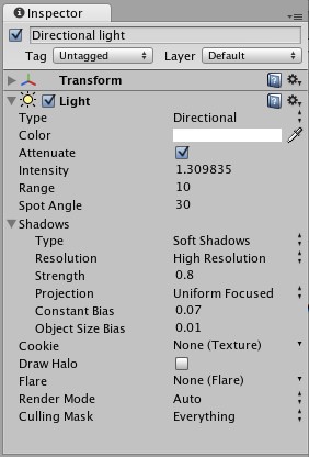Unity3D基础教程2-4:光源(Lights)