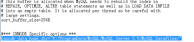 Win7环境修改MySQL数据存储目录