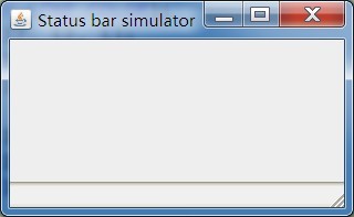 Swing实现Windows风格状态栏